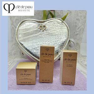 CLE DE PEAU Beaute Skincare Sample Set in Makeup Bag New